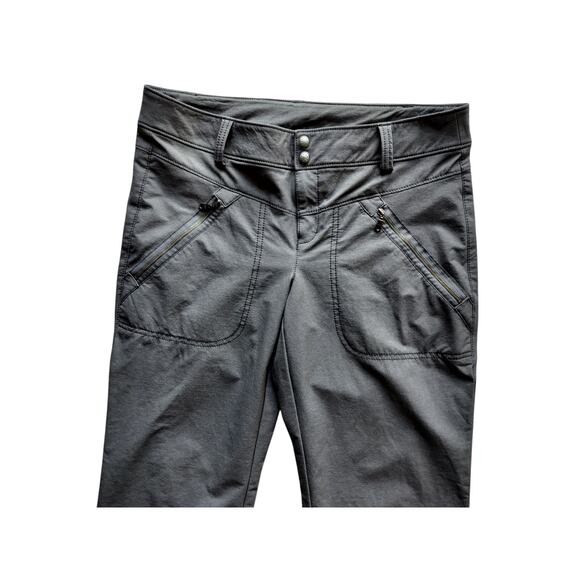 Athleta Women's  Gray Trekkie Hiking Wide Leg Pants Zip Pockets Mid-Rise Size 8 - Picture 2 of 13